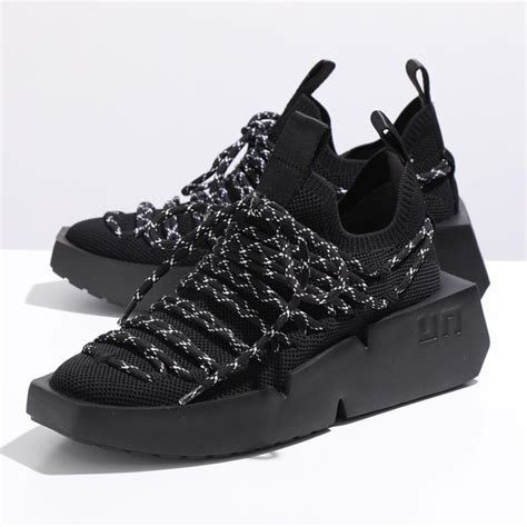 UNITED NUDE ユナイテッドヌード スニーカー Mega II レディース 軽量 ローカット ニット シューズ 靴 Black