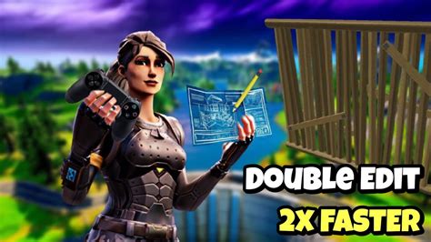 How To Double Edit Faster On Fortnite With Controller Youtube