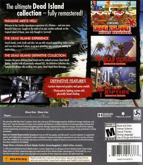 Dead Island Definitive Collection Box Shot For Xbox One Gamefaqs