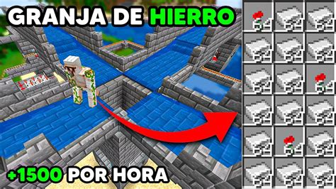 Granja De Hierro Por Hora F Cil Y Eficiente Minecraft