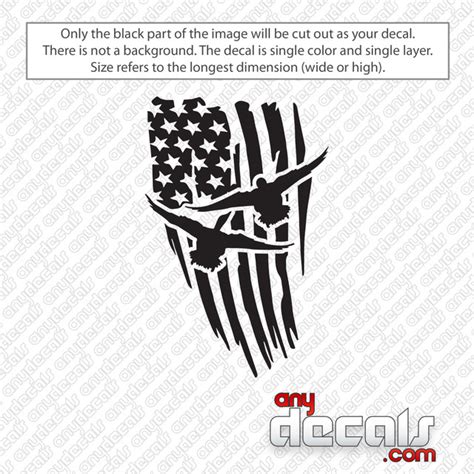 Distressed American Flag Decal Sticker - AnyDecals.com