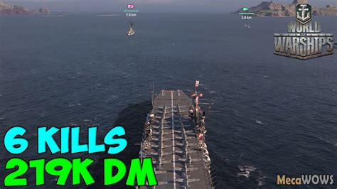 World Of Warships Manfred Von Richthofen 6 Kills 219k Damage Replay Gameplay 1080p 60