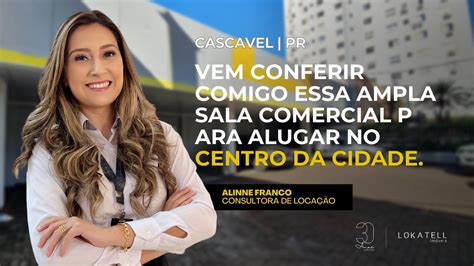 Ampla Sala Comercial Para Alugar Na Rua Paran No Centro De Cascavel