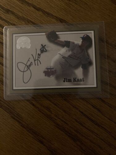 Fleer Greats Of The Game Coa Jim Kaat Ebay