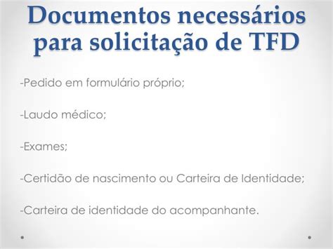 Ppt Tratamento Fora De Domic Lio Tfd Powerpoint Presentation Id