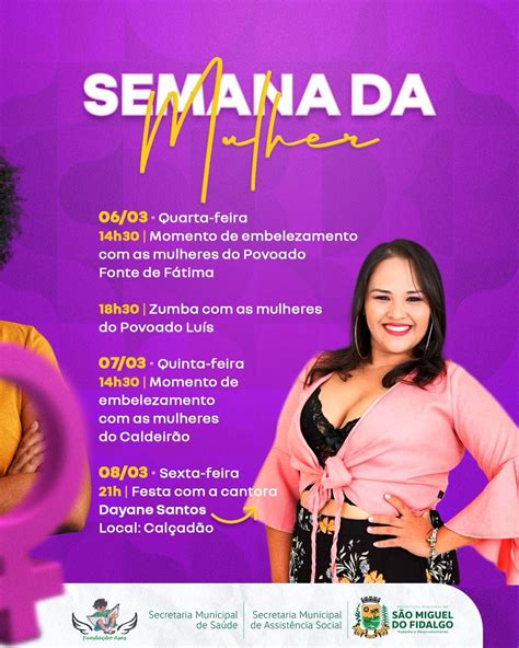 Prefeitura De S O Miguel Do Fidalgo Celebra A Semana Da Mulher