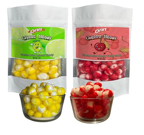 Freeze Dried Candy Citrus Head Lemonhead Candy 4 Ozfreeze