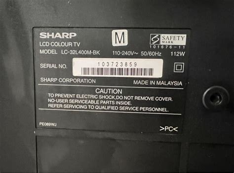 SHARP LCD COLOUR TV MODEL LC 32L400M BK TV Home Appliances TV