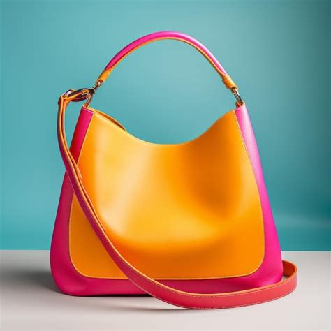 Bolso hobo elegante diseño minimalista con colores brillantes Foto