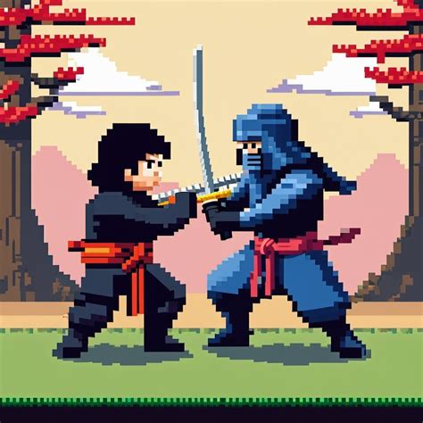 Samurai Vs Ninja Duel Stable Diffusion Online