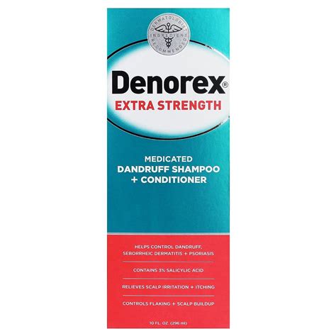 Denorex Extra Strength Anti Dandruff Shampoo And Conditioner Treatment 10oz 3 Salicylic Acid