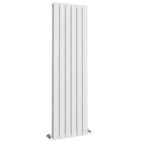 White Double Panel Vertical Radiator 1600mm