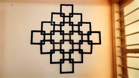 How to make diy wall || design using ice cream stick ||| hanging craft ...