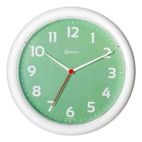 Reloj De Pared Anal Gico Herweg Color Blanco Mercadolibre