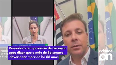 Vereadora tem processo de cassação após dizer que a mãe de Bolsonaro