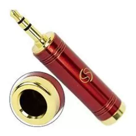 Adaptador Santo Angelo P P Estereo Vermelho Linha Gold Adaptador