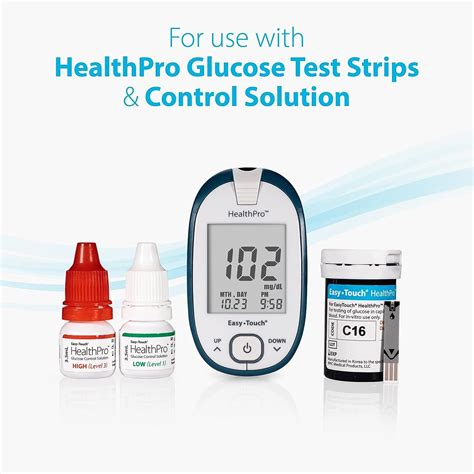 Healthpro Glucose Monitoring Meter With Lancing Device Lancets