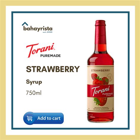 Torani Puremade Syrups 750ml Lazada Ph