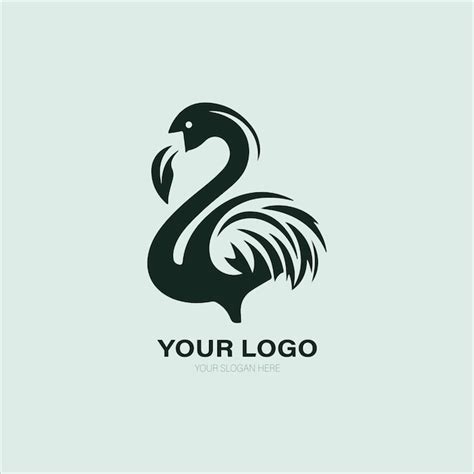 Dise O De Logotipo De Cisne Con Dise O Minimalista Vector Premium