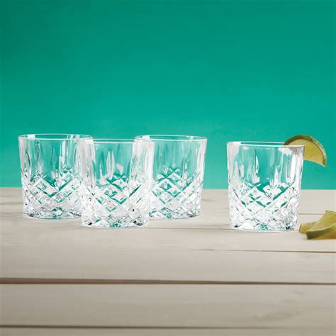 Marquis By Waterford Crystal Markham Set Of 4 Double Old Fashioned Glasses From Italy Ross