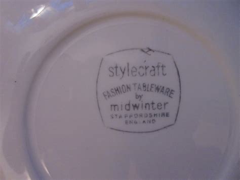 Antique C S S Side Plates Midwinter Stylecraft Fashion Shape