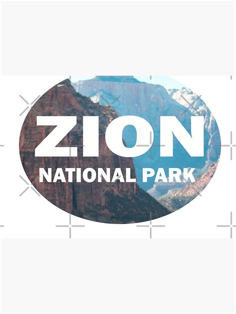 Zion National Park Bumper Sticker Water Bottle By Stermitkermit Redbubble