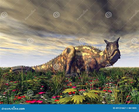 Carnotaurus Do Dinossauro Ilustração Stock Ilustração De Gerado 49131667