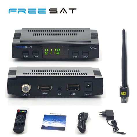 DVB S2 Decoder Freesat V7 HD Satellite TV Receiver Support Cccam Newcam