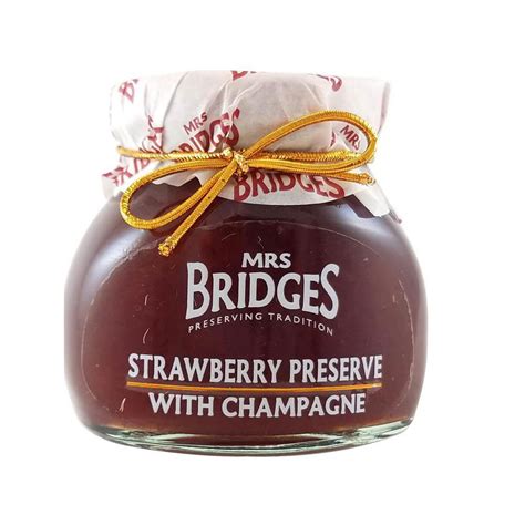 Mrs Bridges Strawberry Preserve With Champagne Gr