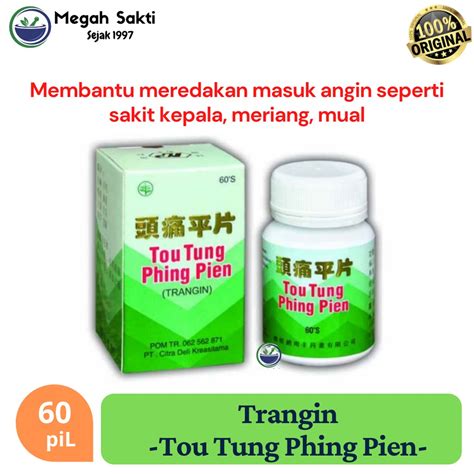 Jual Trangin Tou Tung Phing Pien Obat Herbal Masuk Angin