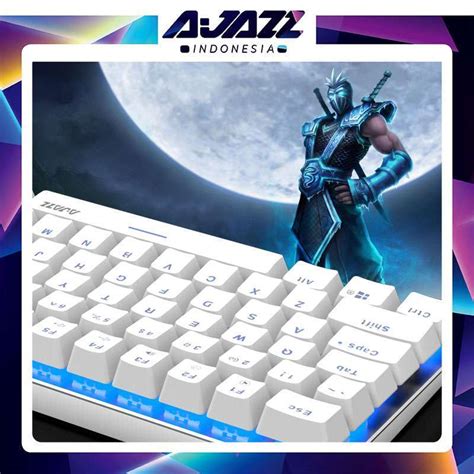 Promo Ajazz Ak Mechanical Keyboard Rgb Rainbow Hot Swappable