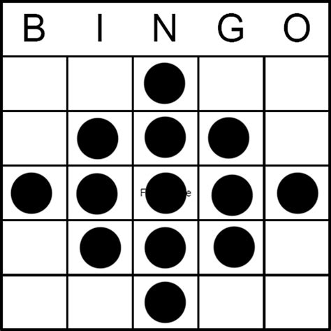 Bingo Game Pattern Full Diamond