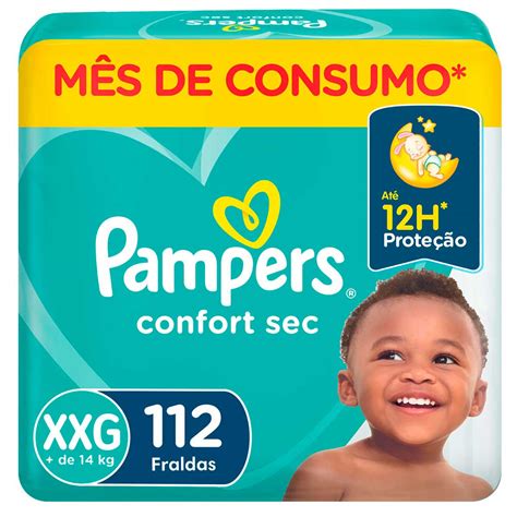 Fralda Descartável Pampers Confort Sec Xxg 112 Unidades Carrefour