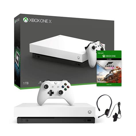 Microsoft Xbox One X 1TB Special White Edition 4K Ultra HD Console ...