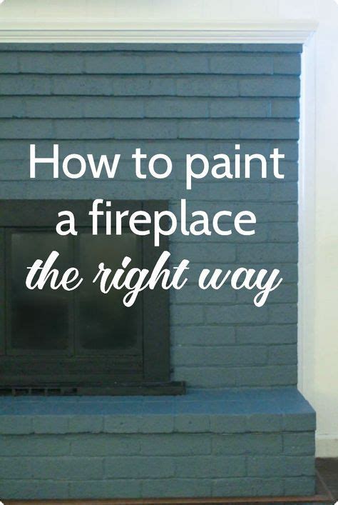 How To Paint A Brick Fireplace The Right Way In 2024 Paint