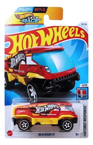 Baja Bison Red Lets Race Hot Wheels Cuotas sin interés