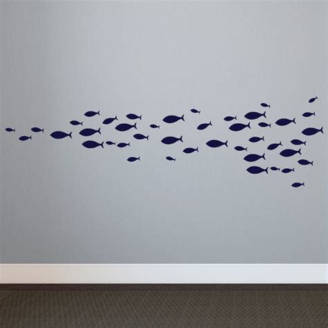 School of Fish - Vinyl Wall Art Decal for Homes, Offices, Kids Rooms, Nurseries, Schools, High ...