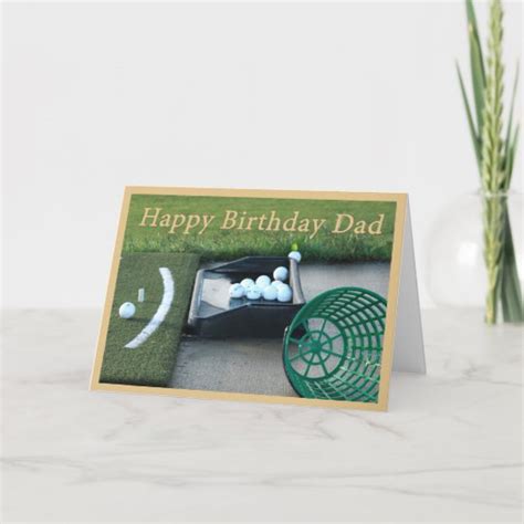 Golf Birthday Card for Dad | Zazzle.com