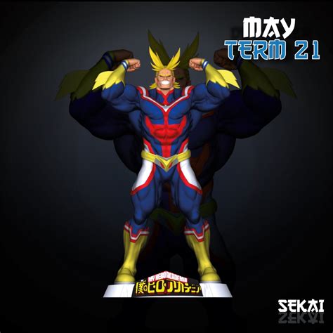 All Might Sculpture Sekai 3D Models Tested And Ready For 3D Printing