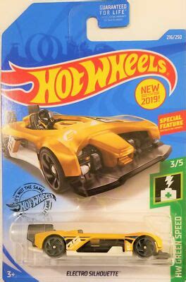 Hot Wheels 2019 HW Green Speed 3 5 Electro Silhouette 216 250
