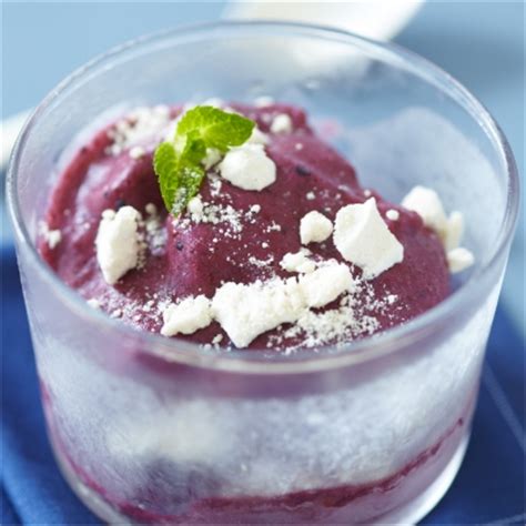 Recette du jour Yaourt glacé aux fruits rouges et à la menthe éclats