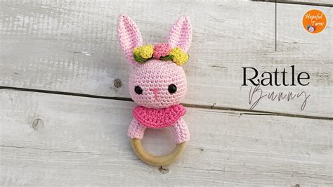 How To Crochet A Baby Rattle Amigurumi Crochet Bunny Teething Toy