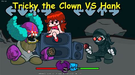 Tricky The Clown Vs Hank Friday Night Funkin Mod Youtube