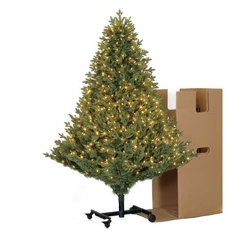 Adjustable Grow Stow Pre Lit Led Artificial Christmas Tree