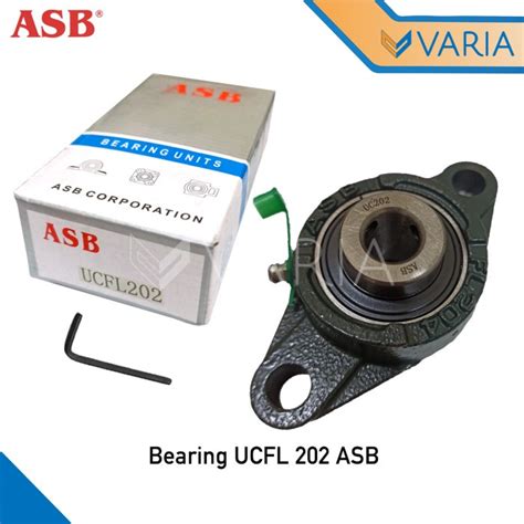 Jual Bearing UCFL 202 ASB Diameter As 15 Mm Laher Pillow Block Duduk