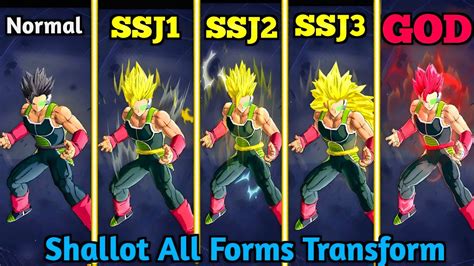 Shallot All Forms Transform Shallot Gameplay Dragon Ball Legends