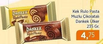 Kek Rulo Pasta Muzlu Çikolatalı Dankek Ülker 235 Gr İndirimde Market