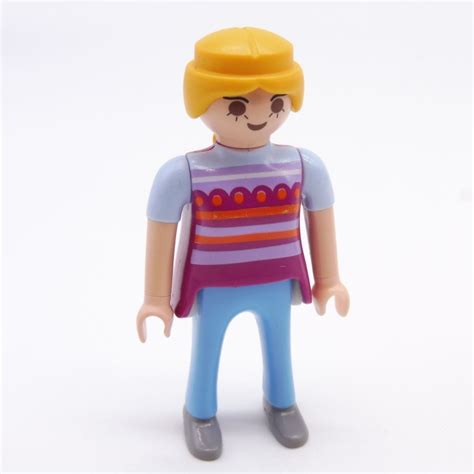 Playmobil Femme Moderne Violet Bleu