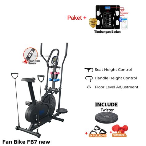 Jual Elliptical Bike Twen FB7 Racer Cross Trainer Orbitrack Orbitrac