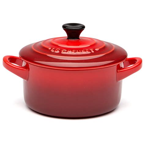 Le Creuset Cerise Red Mini Stoneware Casserole Dish Peters Of